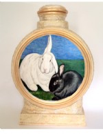 Rabbit: ceramic pet urns